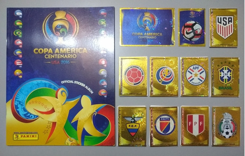 Copa América Centenario 2016 + Set De Laminas A Pegar Panini