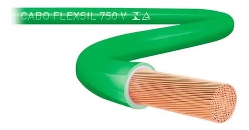 Cabo Flexivel 006.00mm 750v Verde 30mts Sil