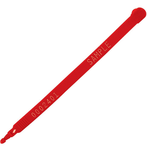 Sello Plastico Para Camione 3 8  7 1 2  Rojo Estuche Usa