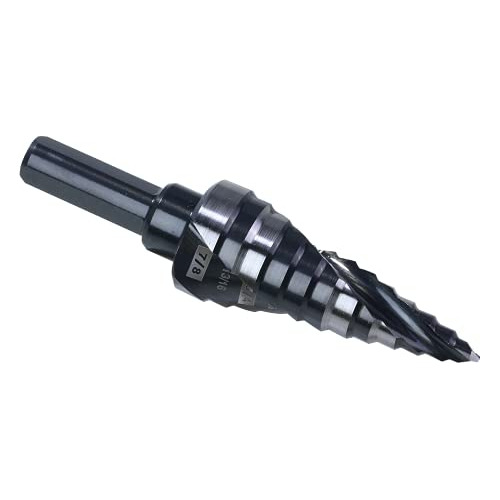 3 16 To 7 8 Inch Step Drill Bit M2 Hss Spiral Grooved For