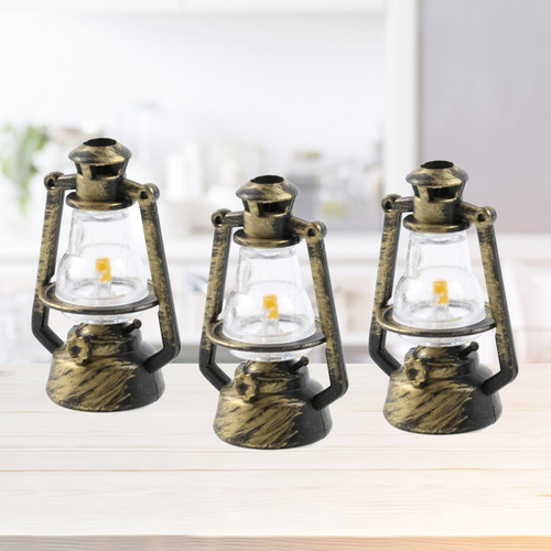 Imagen 5 de 8 de 6pcs Retro Kerosene Lámpara Prop Portátil Luz Lámpara De La