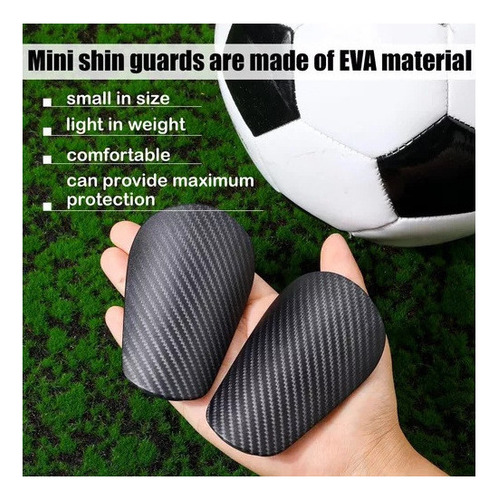 4pcs Minilegging Fútbol Ultraligeros Fibra Carbono Sintética