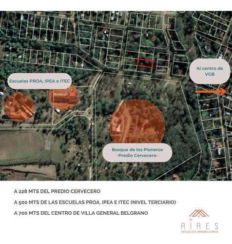 Lote A Metros Del Predio Cervecero En Villa General Belgrano