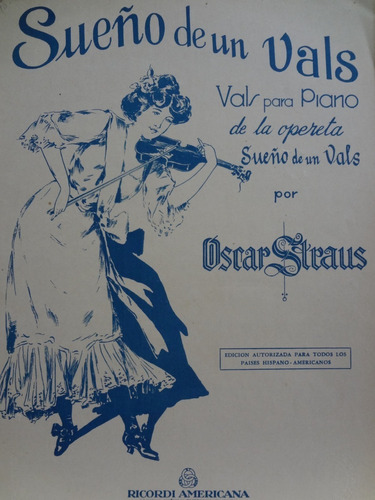 Partitura Piano Sueno De Un Vals Oscar Strauss