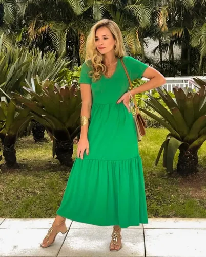 Vestidos de verao com manga on sale curta