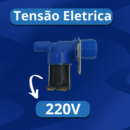 Válvula Entrada Água Simples C/suporte Brastemp/consul 220v