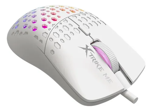 comprar Mouse Gamer Rgb Pc Usb 6 Botones 8000 Dpi Xtrike Me Gaming GM-209W Color Blanco