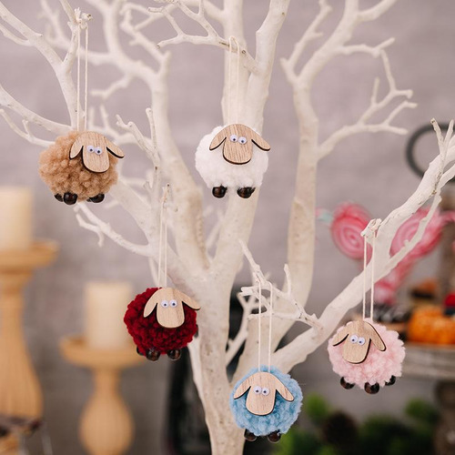 3 Colgante De Cordero Navideño, Decoración Para De