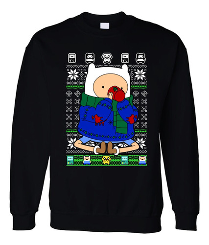 Sudadera Navidad Ugly Christmas Sweater Adventure Time N2 B2