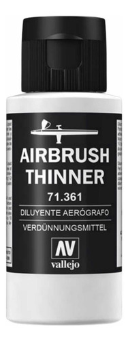 Diluyente Aerógrafo Vallejo 71361 Airbush 60ml La Plata