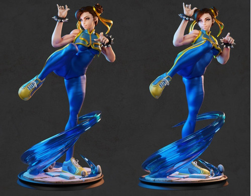 Archivo Stl Impresión 3d Street Fighter - Chun-li Animated V