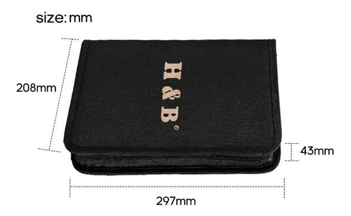 Imagen 10 de 10 de Kit De Lápices De Dibujo Y Boceto Con Accesorios H&b 71pzs