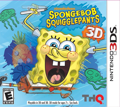 Juego Spongebob Squigglepants 3d  Bob Esponja Nintendo 3ds
