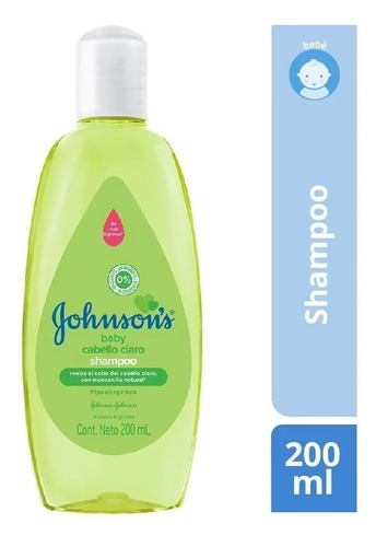 Shampoo Johnson's Baby Manzanilla Claro Bebes Niños X 200ml 