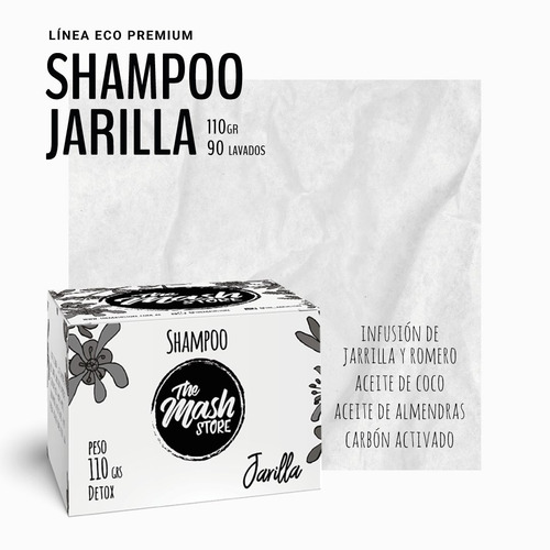Imagen 2 de 10 de Shampoo Solido Natural Detox - Jarilla The Mash Store
