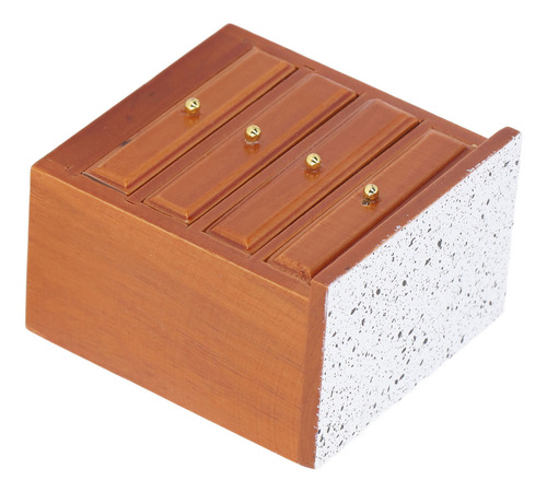 Armario Dollhouse De Madera Para Almacenamiento En Miniatura