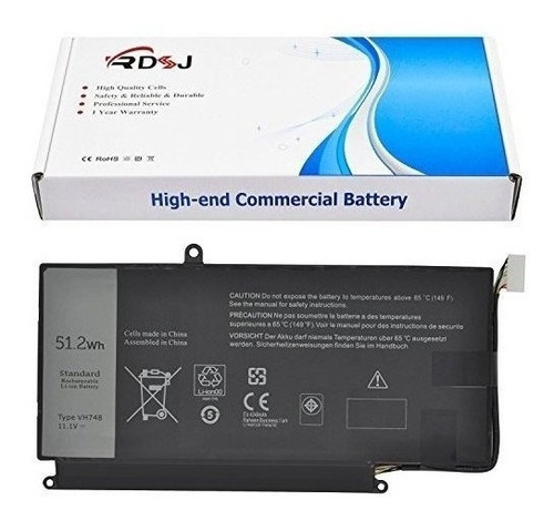Bateria Del Ordenador Portatil Vh748 Para Dell Inspiron 14 5