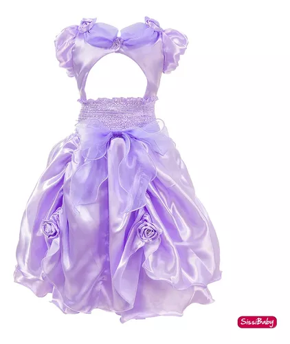 Vestido Infantil Lilás Social Princesa Sofia Rapunzel 1 A 3 - Baby's -  Vestido Infantil - Magazine Luiza