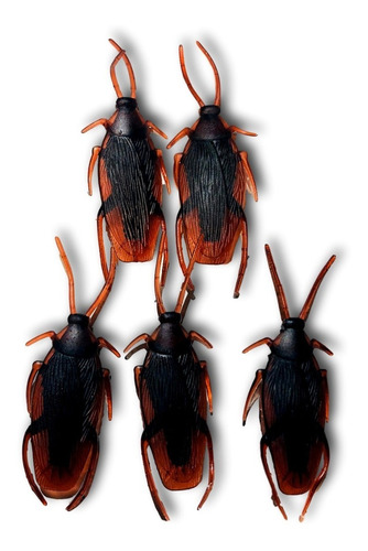 Set 5 Cucaracha Broma Silicon Realistas Insecto Fiesta 