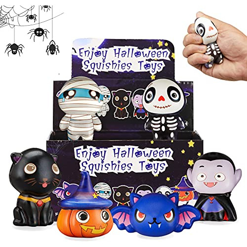 6 Packs Squishies Toys Slow Rising For Halloween, Inclu...