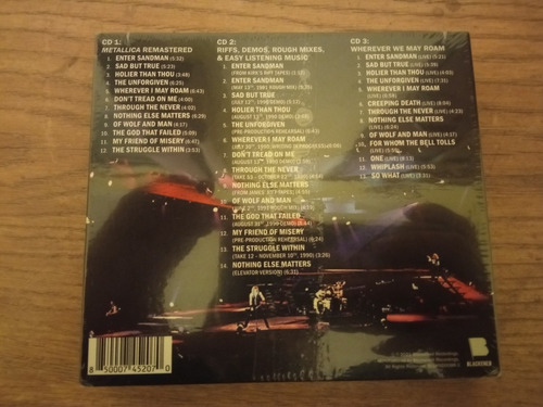 Imagen 2 de 3 de Metallica Black Album Triple Cd 2021