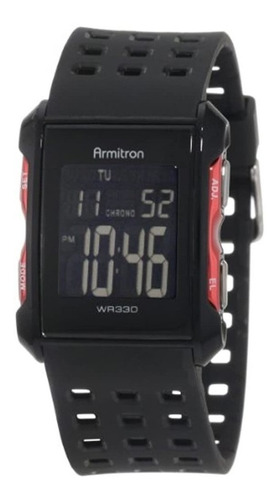 Armitron Sport 408177red Chronograph Reloj Digital En Negro 