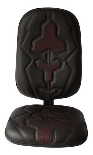 Conjunto Assento Encosto Couro Modelo Presidente Tt Cor Vermelho