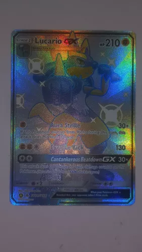 Carta Pokemon Lucario Gx Shiny Hidden Fates Sv64/sv94