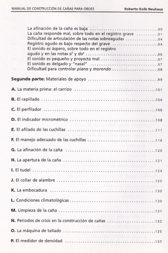 Manual De Construcción De Cañas Para Oboes.