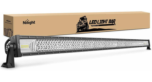 Nilight Barra Luz Led C-a Triple Fila Lumene Haz Barco