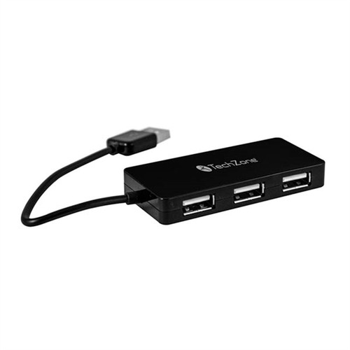 Concentrador Hub Usb 2.0 Techzone Tz17hub02 4 Puertos