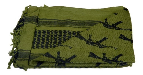 Shemagh Turbante Ak-47 Pattern Gotcha Verde/negro Xtreme P