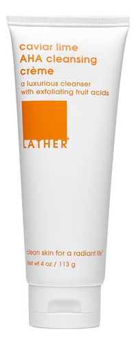 Lather Caviar Lime Aha Cleansing Creme Face Wash | Lavado Fa