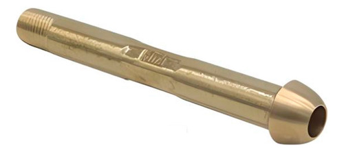 6 Pzs Punta Pool 1/4 Pulgada Para Gas De Rosca 6cm Dorado