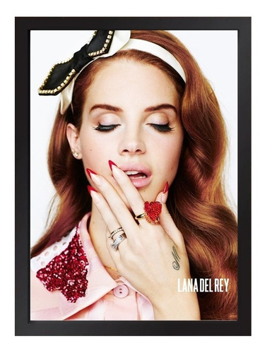 Quadro Poster  Lana Del Rey  Com Moldura  R02