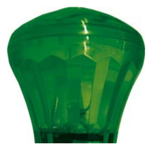 6 Unidades Lâmpada Strobe Light Flash Pisca 1w E27 Taschibra Luz Verde 127v