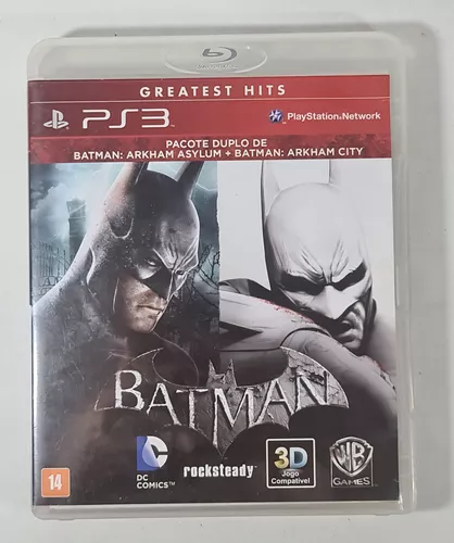 Game Batman Arkham Asylum + Arkham City - Xbox 360 - Pack Duplo com dois  Jogos