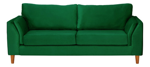 Sofa Milan 3c Tela Velvet Verde