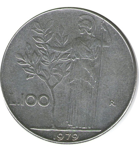Moneda 100 Liras Italianas 1979