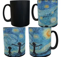 Comprar Rick And Morty Noche Estrellada Van Gogh Cuadro Taza Magica