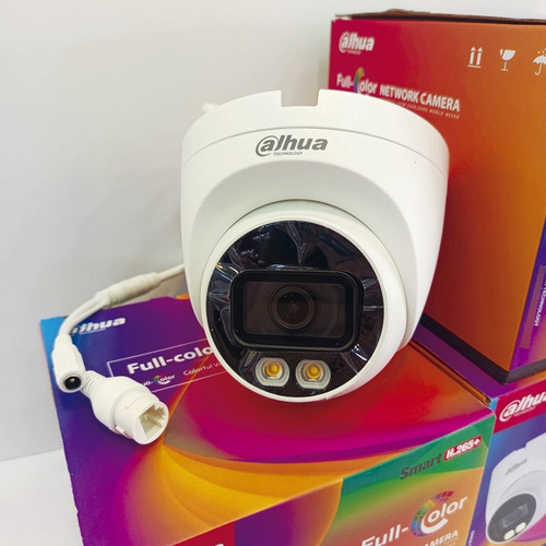 Camara Domo Dahua 4mp 2.8mm Full Color Ip Poe Ir30m Ip67 Mic