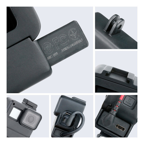 Jaula De Cámara Para Funda Vlog Hero Mic Vlogging Gopro Adap
