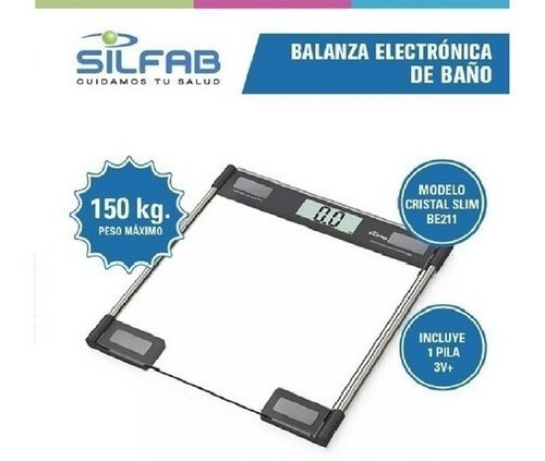 Balanza digital Silfab BE211, hasta 150 kg