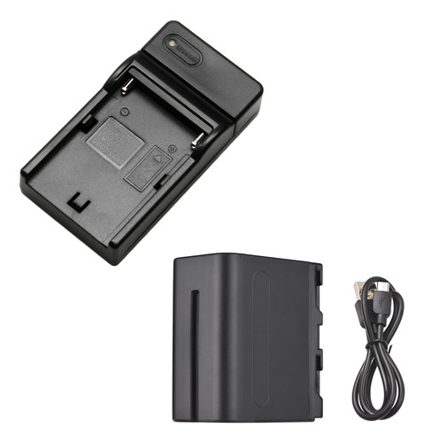 Kit De Cargador Np-f550 Para Batería Sony F960 F570 F770 De