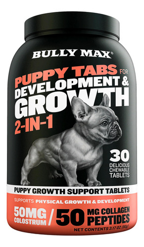 Bully Max Perros Cachorros Muscular Premium 30 Tabletas