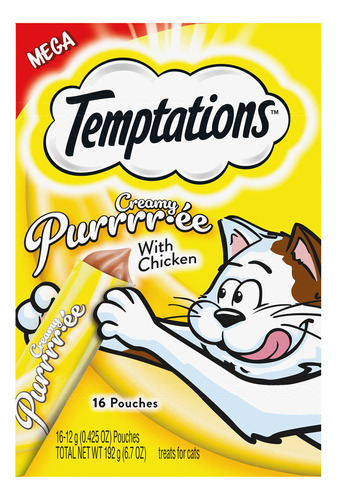 Temptations Creamy Puree - Sorpresas Para Gatos Sabor A Poll