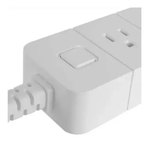 Regleta Inteligente Wifi Nexxt, Google Alexa / 4 Tomas 4 Usb Color Blanco