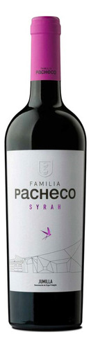 Pack De 2 Vino Tinto Familia Pacheco Syrah 750 Ml