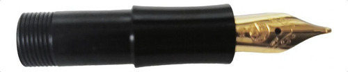 Pluma De Repuesto Kaweco Nib Cuerpo Negro Con Rosca Tinta Plumín Dorado Exterior Bb- Extra Grueso