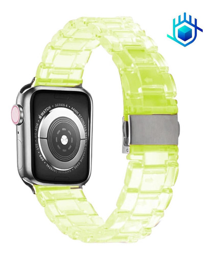 Imagen 1 de 6 de Correa Extensible Para Apple Watch Acrilico Premium + Mica